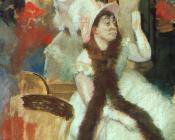 埃德加 德加 : 迪茨·蒙宁夫人肖像（化妆舞会后的肖像）